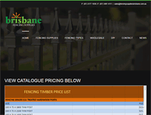 Tablet Screenshot of fencingsuppliesbrisbane.com.au